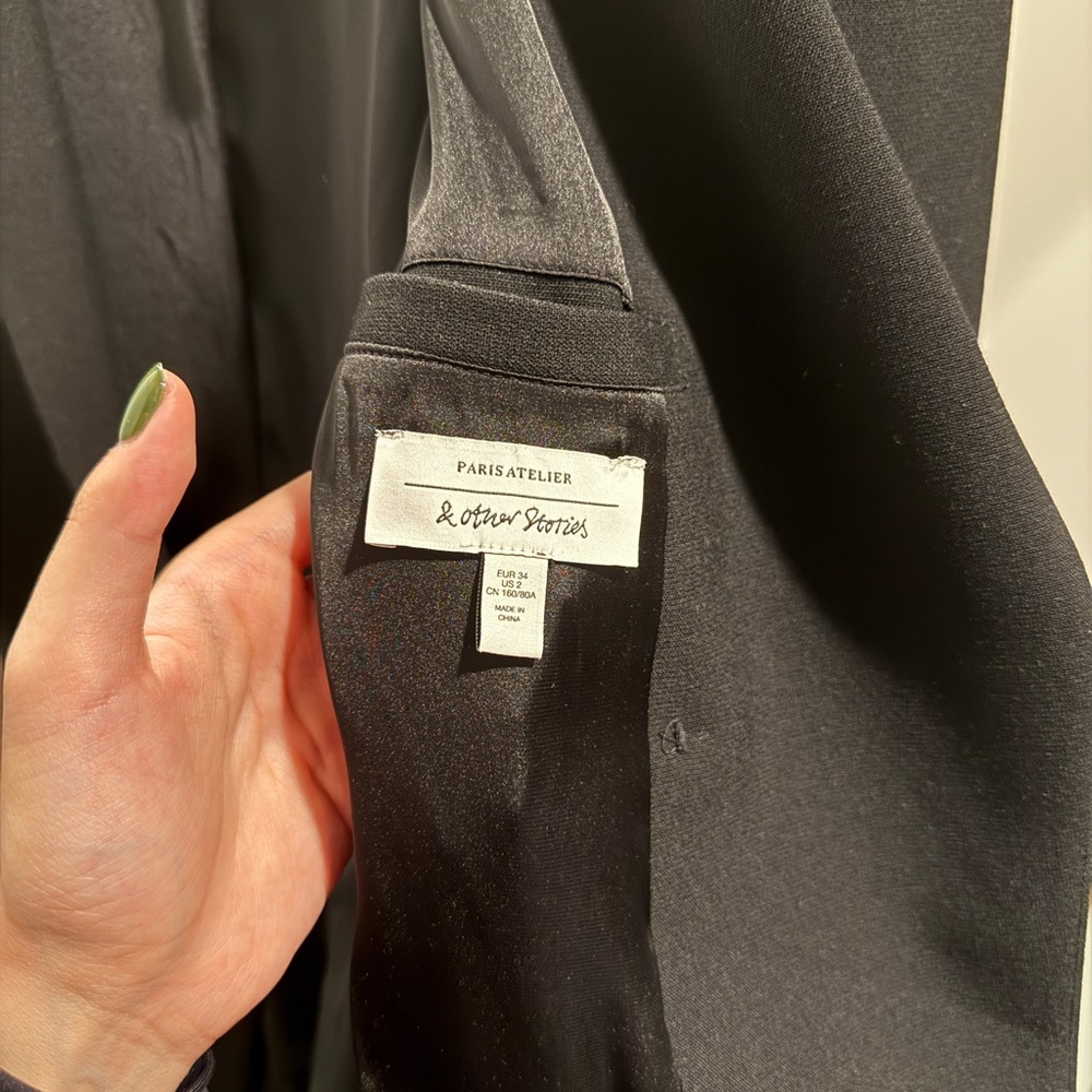 &Other Stories black Blazer